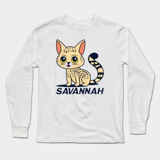 Savannah Cat Long Sleeve T-Shirt